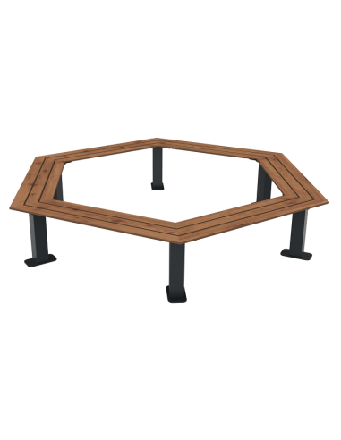 Banquette Madrid HPL lames
