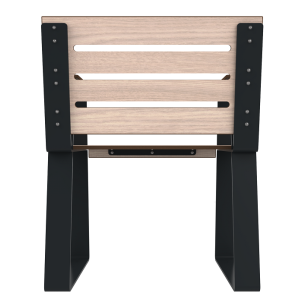 Banc 1p Havane HPL lames 2