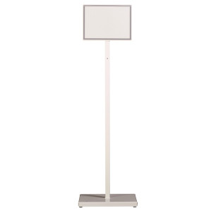 Panneau information A4 paysage sur pied Indik - Blanc 2