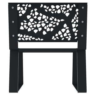 Chaise Havane métal graphique 2