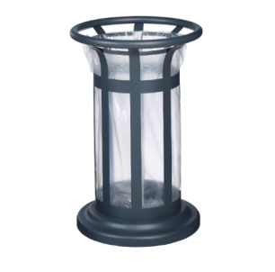 Corbeille Tulipe 60L vigipirate RAL 7016