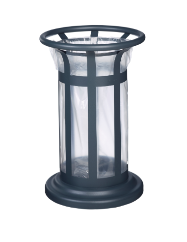Corbeille Tulipe 60L vigipirate RAL 7016