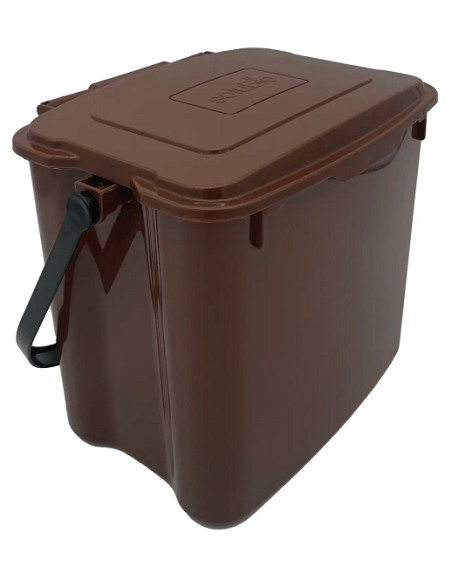 Bio seau 7L marron