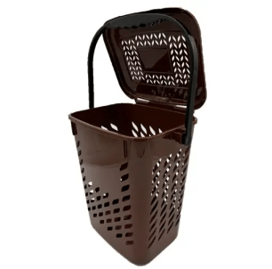 Bio seau 10L ajouré marron