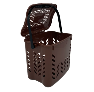 Bio seau 7L ajouré marron 2