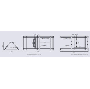 Support vélo Infinite 3 places 2