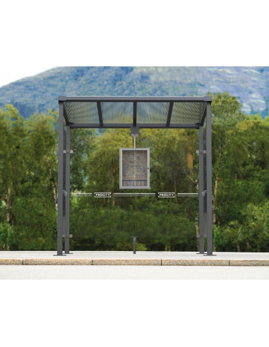 Abri bus Milan 2500 sans bardage