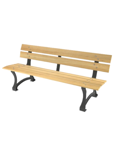 Banc Prague fonte bois