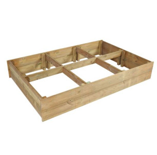 Carré potager en pin traité classe IV 1800 x 1200 x 300