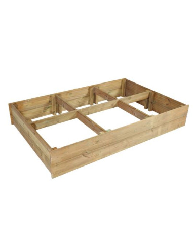Carré potager en pin traité classe IV 1800 x 1200 x 300