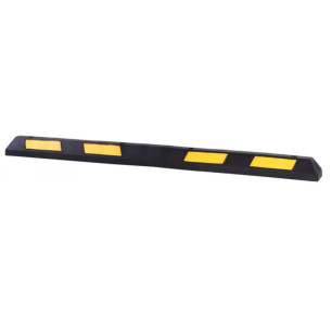 Butée parking caoutchouc rétro jaune 1820mm