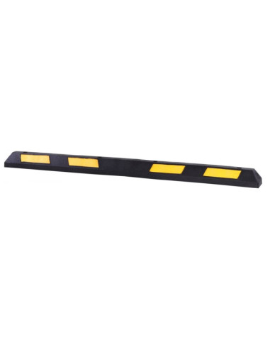 Butée parking caoutchouc rétro jaune 1820mm
