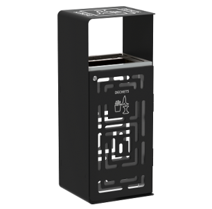 Corbeille ARTRI 110L anti-nuisibles gris gris