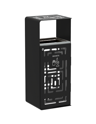 Corbeille ARTRI 110L anti-nuisibles gris gris