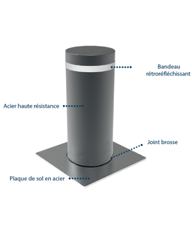 Borne escamotable ø200 HS 700 mm
