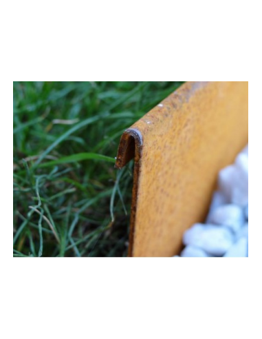 Volige acier Corten Ht 200 mm ep 4 mm lg 2000 mm 