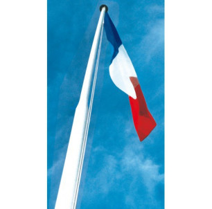 Mât 8 m en aluminium blanc potence