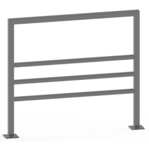 Barrière Algarve 3 lisses sur platines