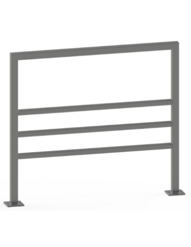 Barrière Algarve 3 lisses sur platines 