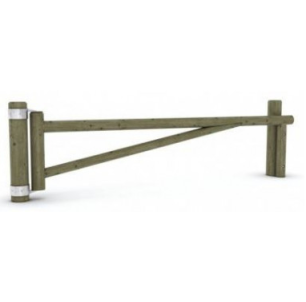 Barrière tournante bois rondin 4,5 m