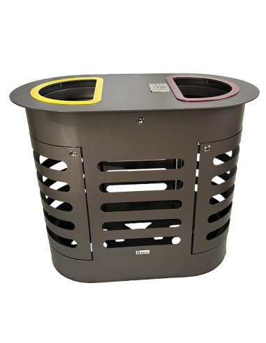 Corbeille CALISTA  2 X 110 litres 