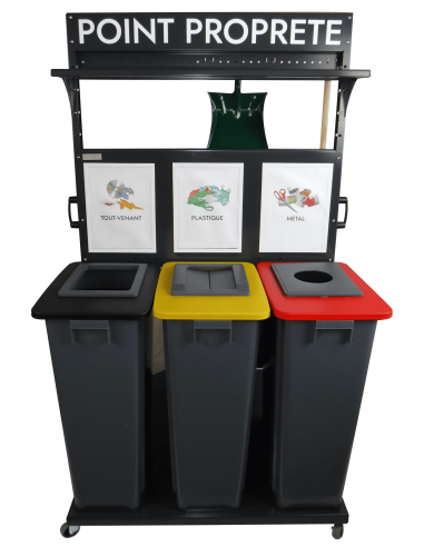 Point propreté modulable - 5 flux