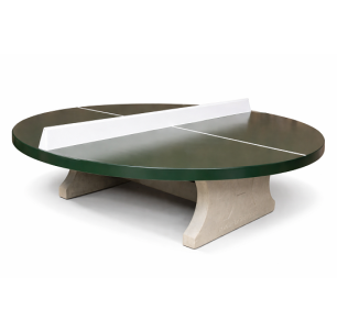 Table de ping-pong verte ronde