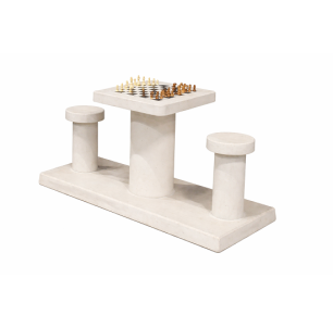 Table d’échecs en béton naturel 2 personnes
