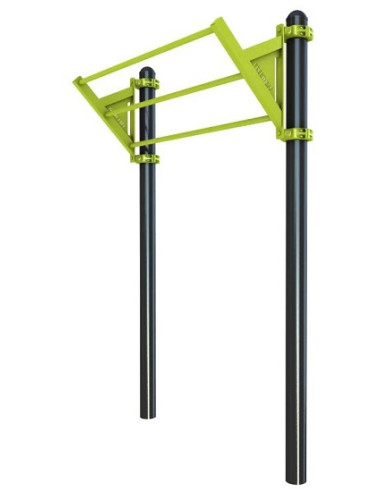 Triple barre en devers