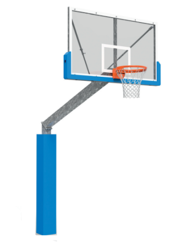 But basketball 3x3 renforcé - Poteau en acier galva - A sceller