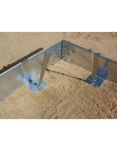 Volige acier galvanisé HT 250 ep 3 - longueur 2000 mm