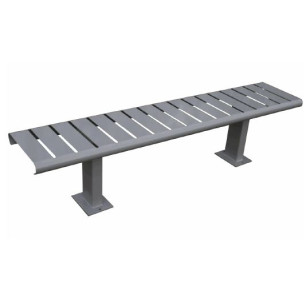 Banquette métal lamellou 