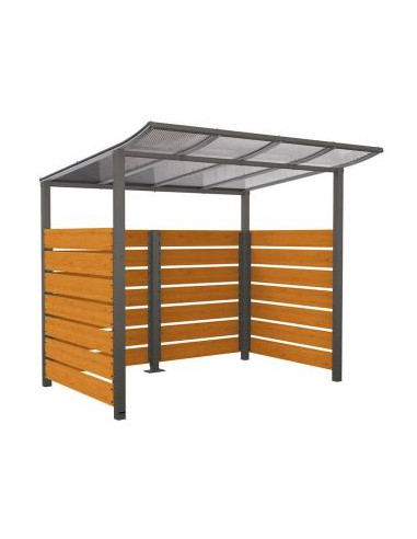 Abri vélos Modulo stratifié compact