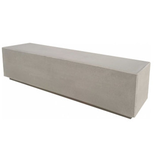 Banquette béton 1500 x 450 x 450 mm gris sablé