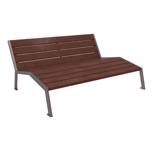 Chaise longue Silaos plastique recyclé