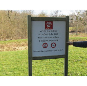 Panneau d'info avec texte 2