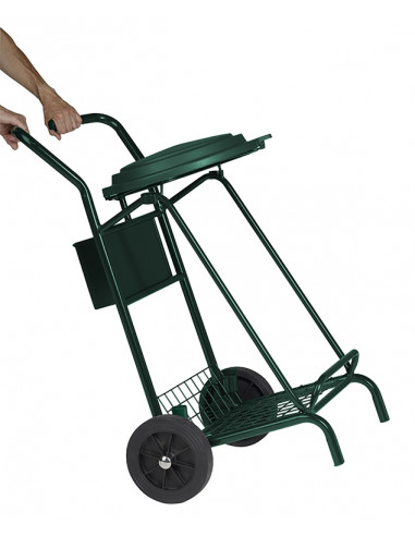 Chariot propreté 110 L vert mousse