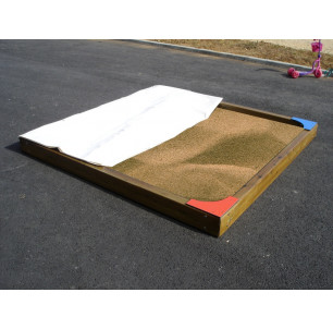 Bac à sable 2000 x 2000 + bâche PVC 2