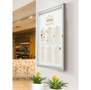 Vitrine intérieure 9 A4 anodisé 2