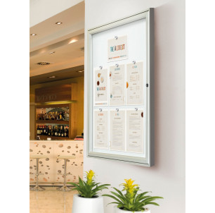 Vitrine intérieure 6 A4 anodisé 2