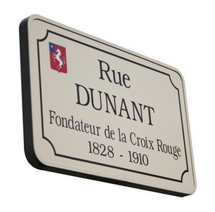 Plaque en alu