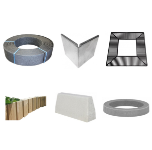 Grilles d'arbre, Bordures et Voliges